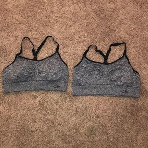 TWO sports bras